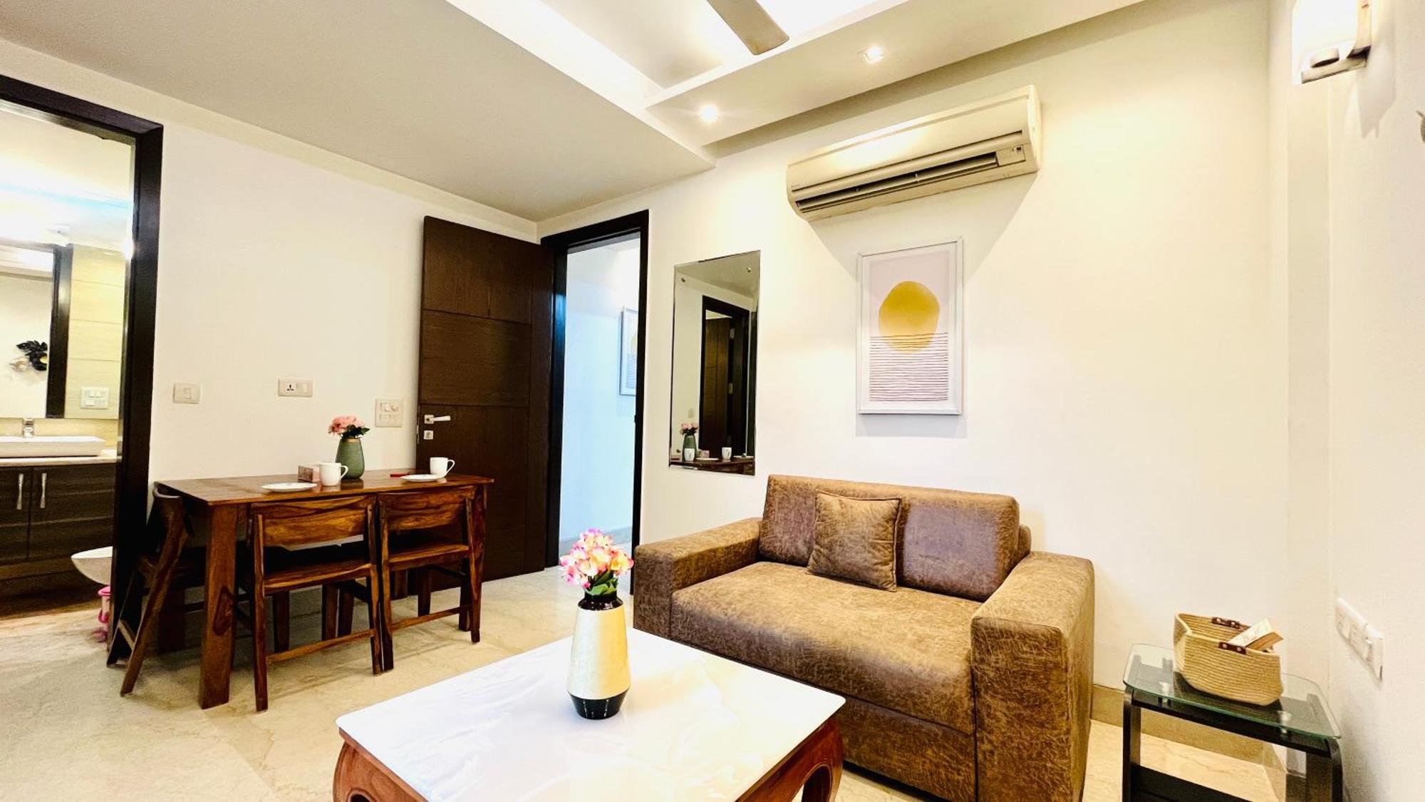 Olive Service Apartments - Greater Kailash Ню Делхи Стая снимка