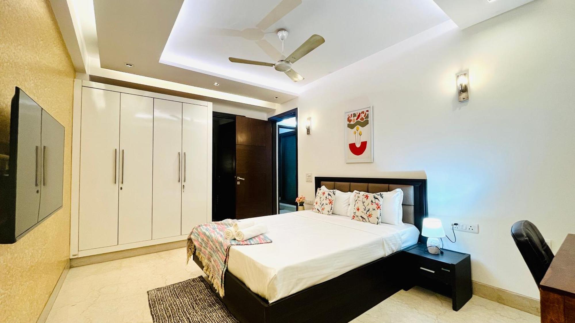 Olive Service Apartments - Greater Kailash Ню Делхи Стая снимка